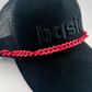 Pink Link Hat Chain