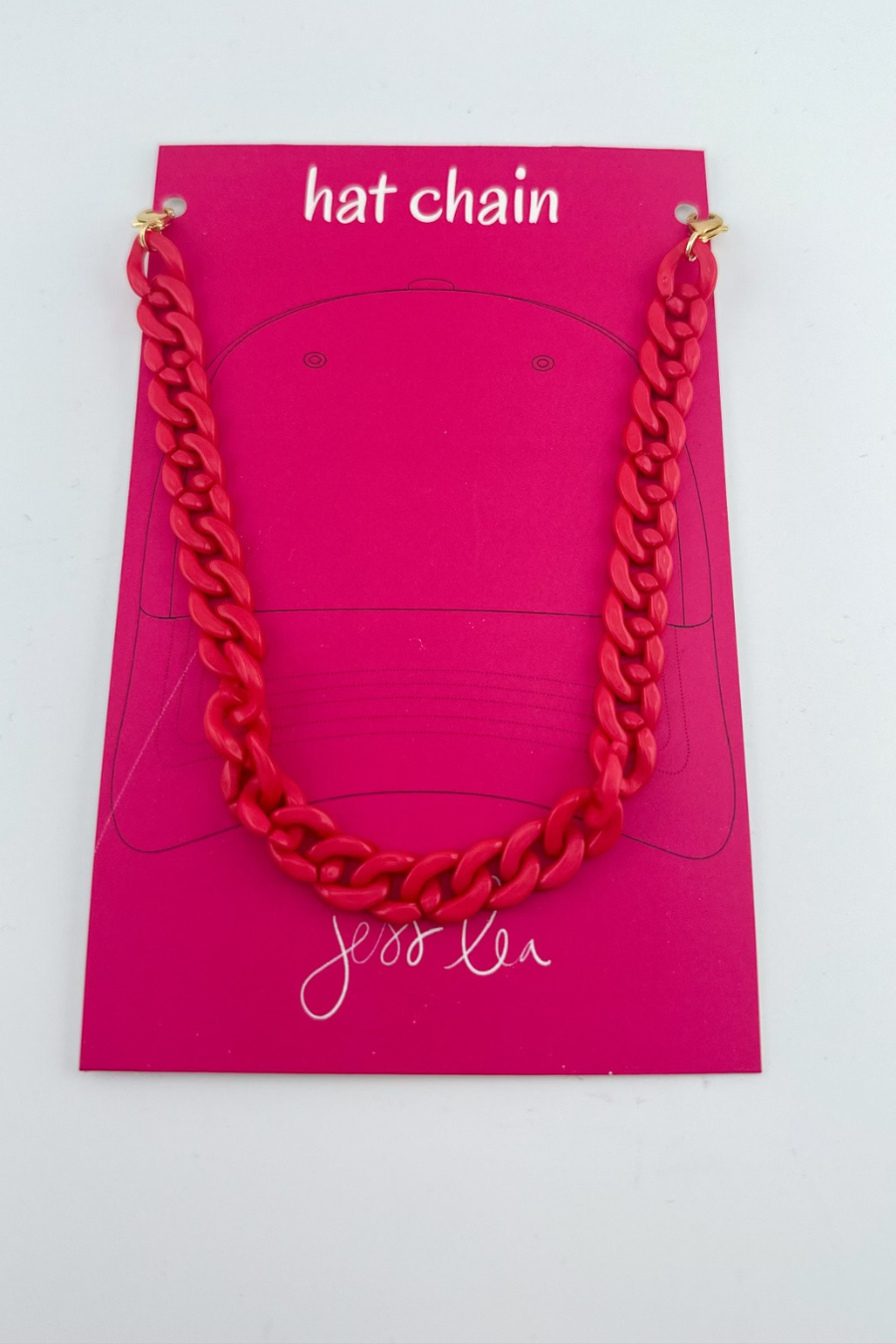 Pink Link Hat Chain