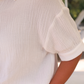 Sawyer Gauze Top, White