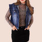 Nova Denim Skirt- Black