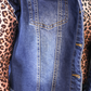 Jordan Ruffle Denim Vest- Dark Denim