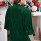 Eve Striped Velvet Top
