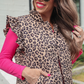 Clara Leopard Puffer Vest