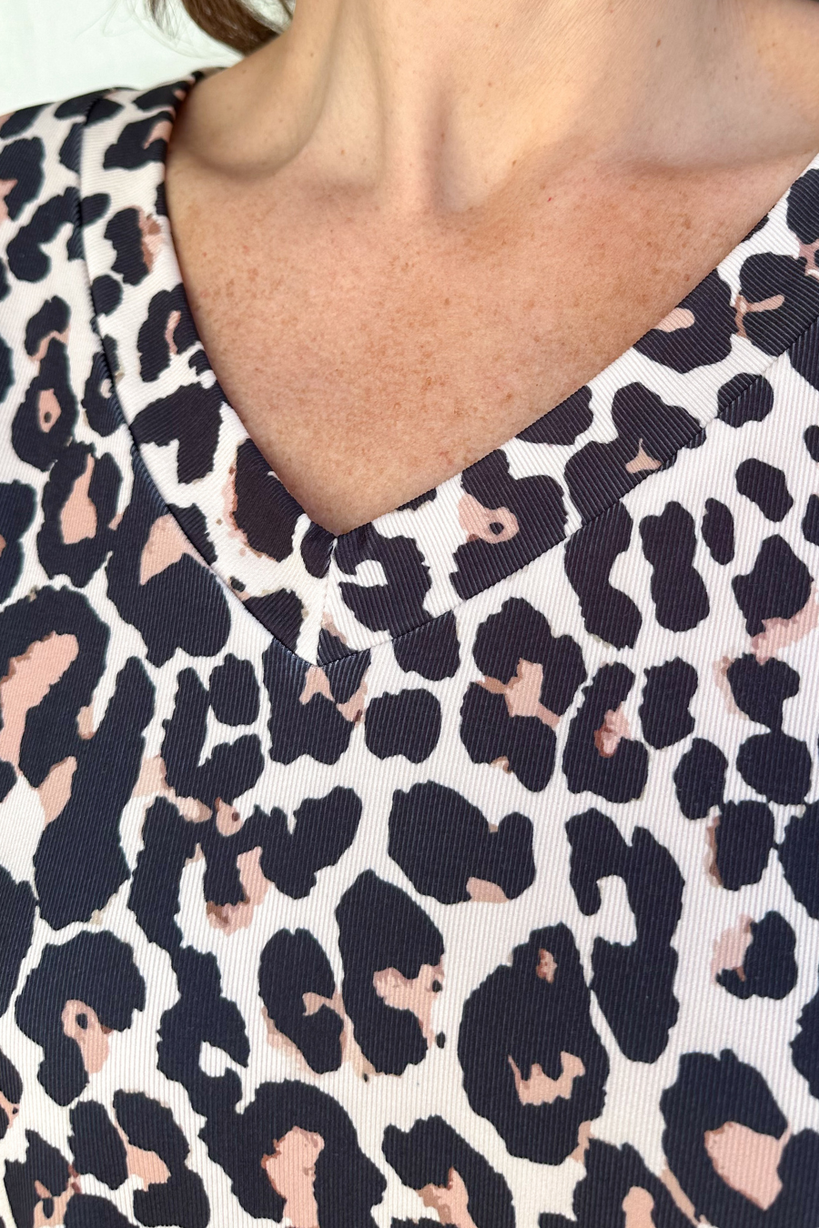 Daily Basis Biker Set, Brown Leopard