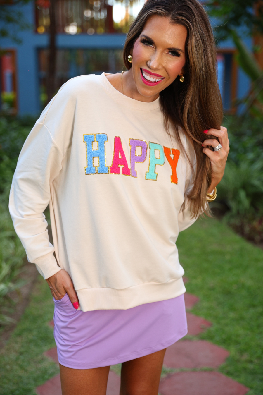 Happy Patch Pullover