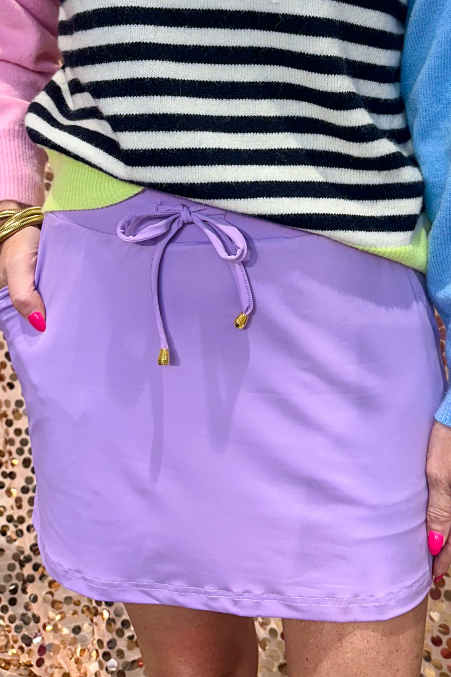 Solid Lavender Skort