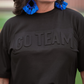 Embossed Oversized Go Team Tee