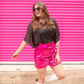 Haute In Here Metallic Skirt