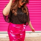 Haute In Here Metallic Skirt