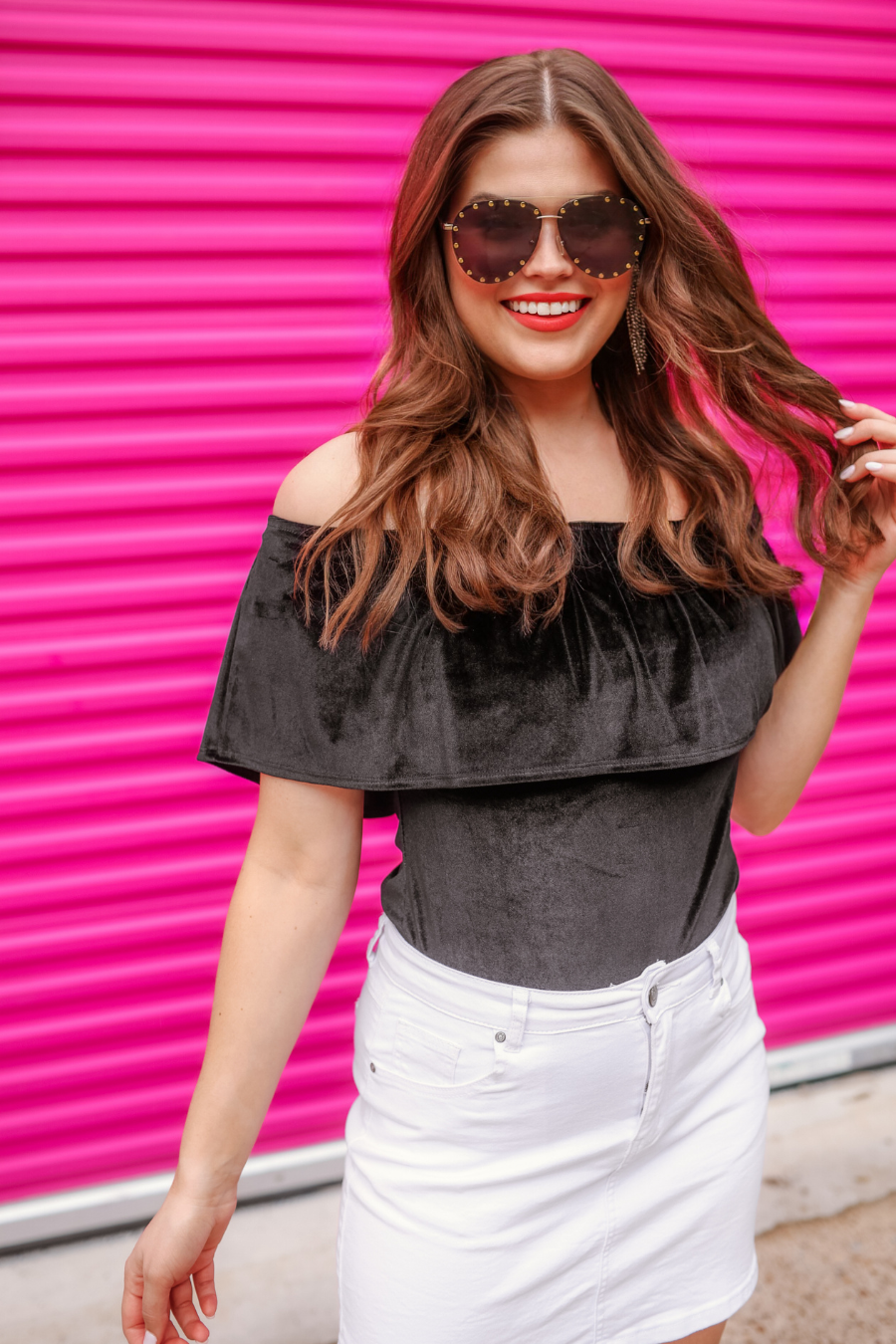 Just A Crush Velvet Bodysuit