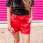 New York Minute Faux Leather Shorts - Jess Lea Wholesale
