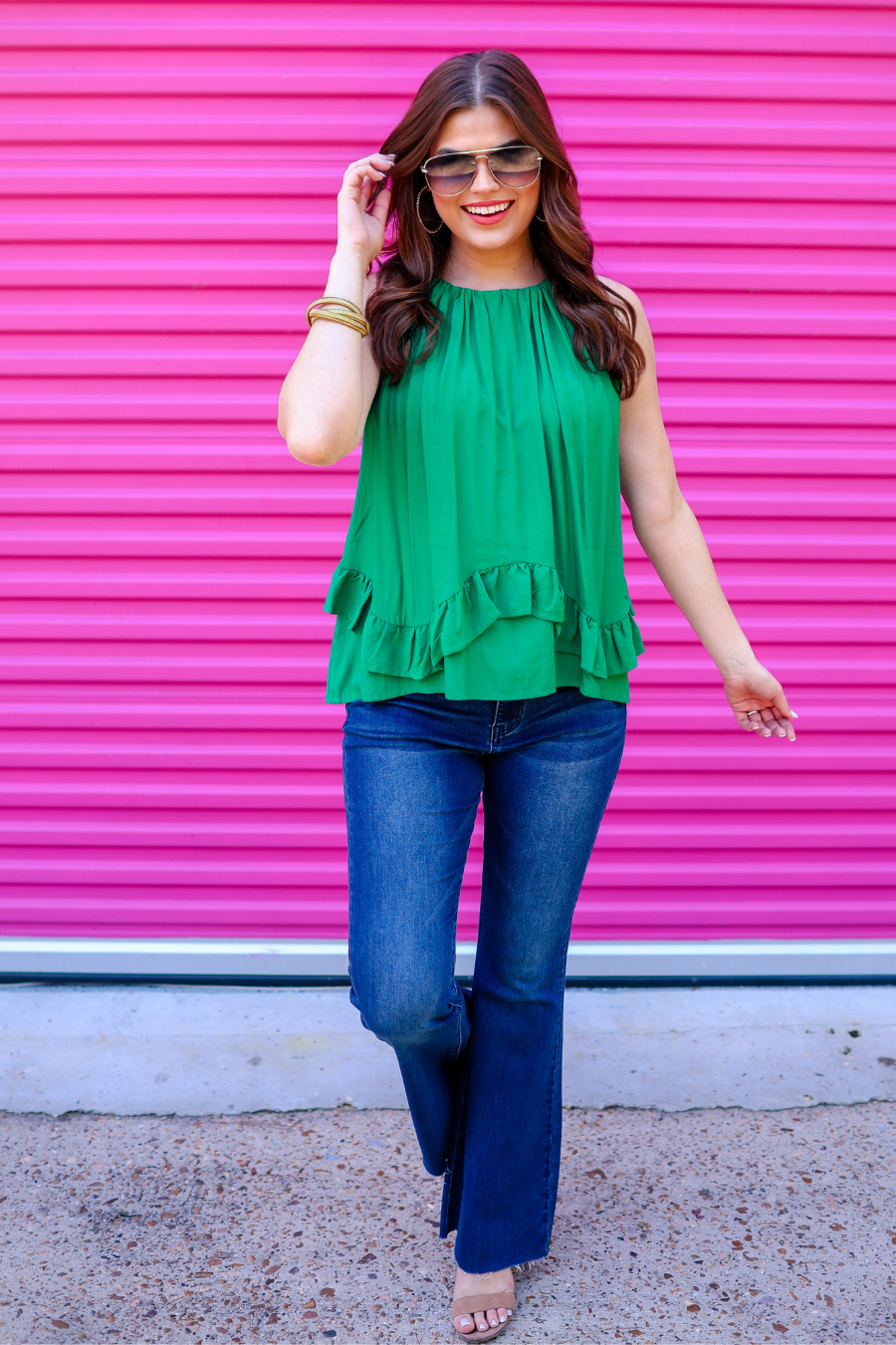 Zoey Ruffle Halter Top - Jess Lea Wholesale