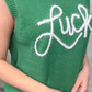 Lucky Charm Tinsel Sweater Vest