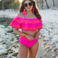 PREORDER-Soaking Up Sun Ruffle Swimsuit - Jess Lea Wholesale