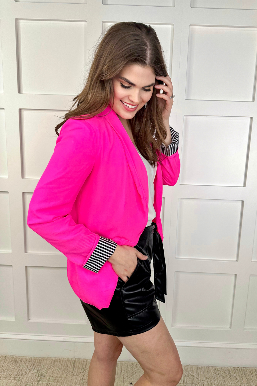 New York Minute Faux Leather Shorts - Jess Lea Wholesale