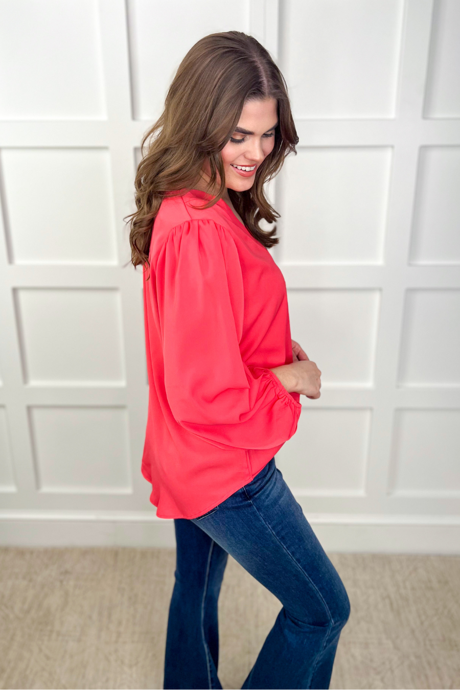 Jamie Balloon Sleeve Top - Jess Lea Wholesale