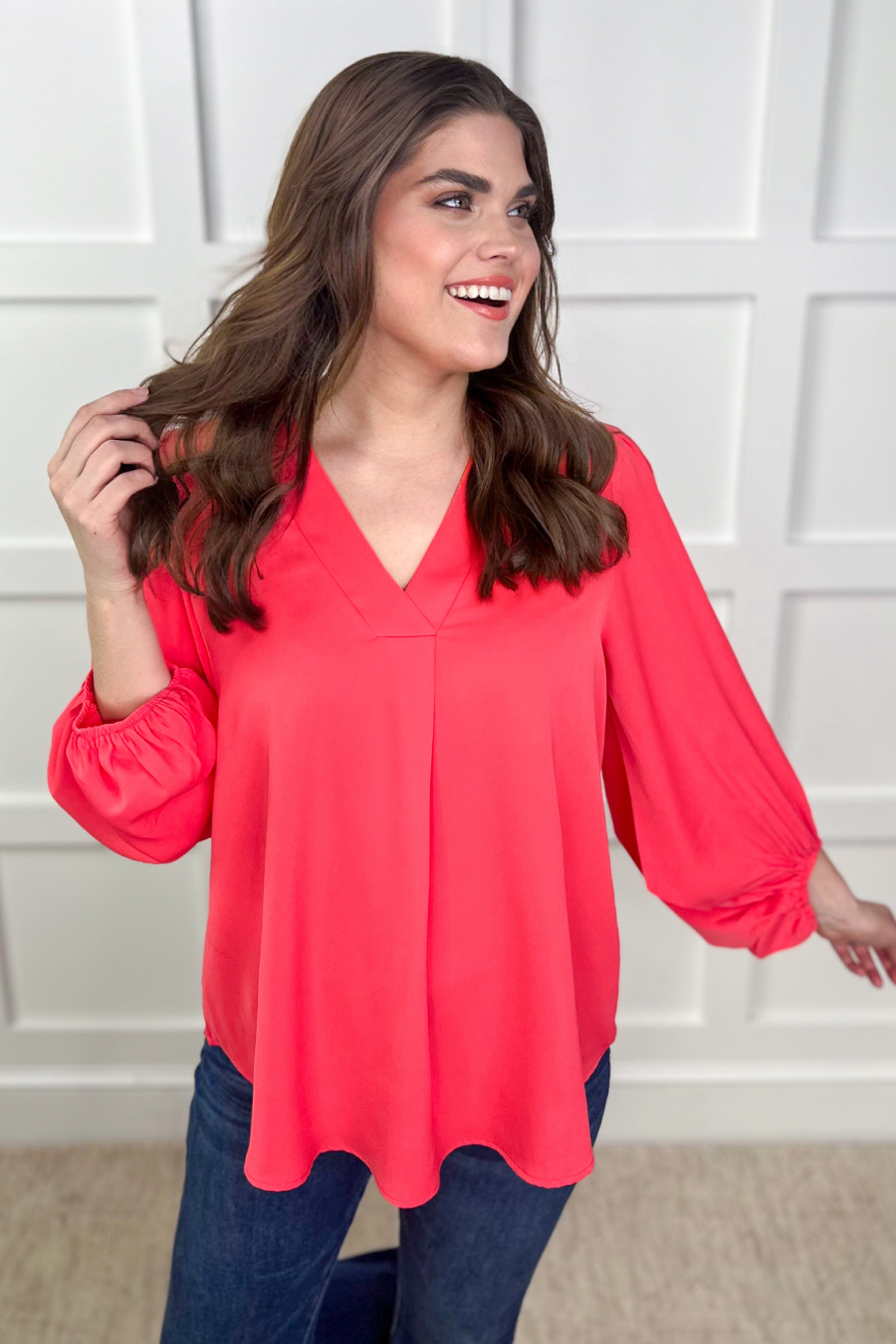 Jamie Balloon Sleeve Top - Jess Lea Wholesale