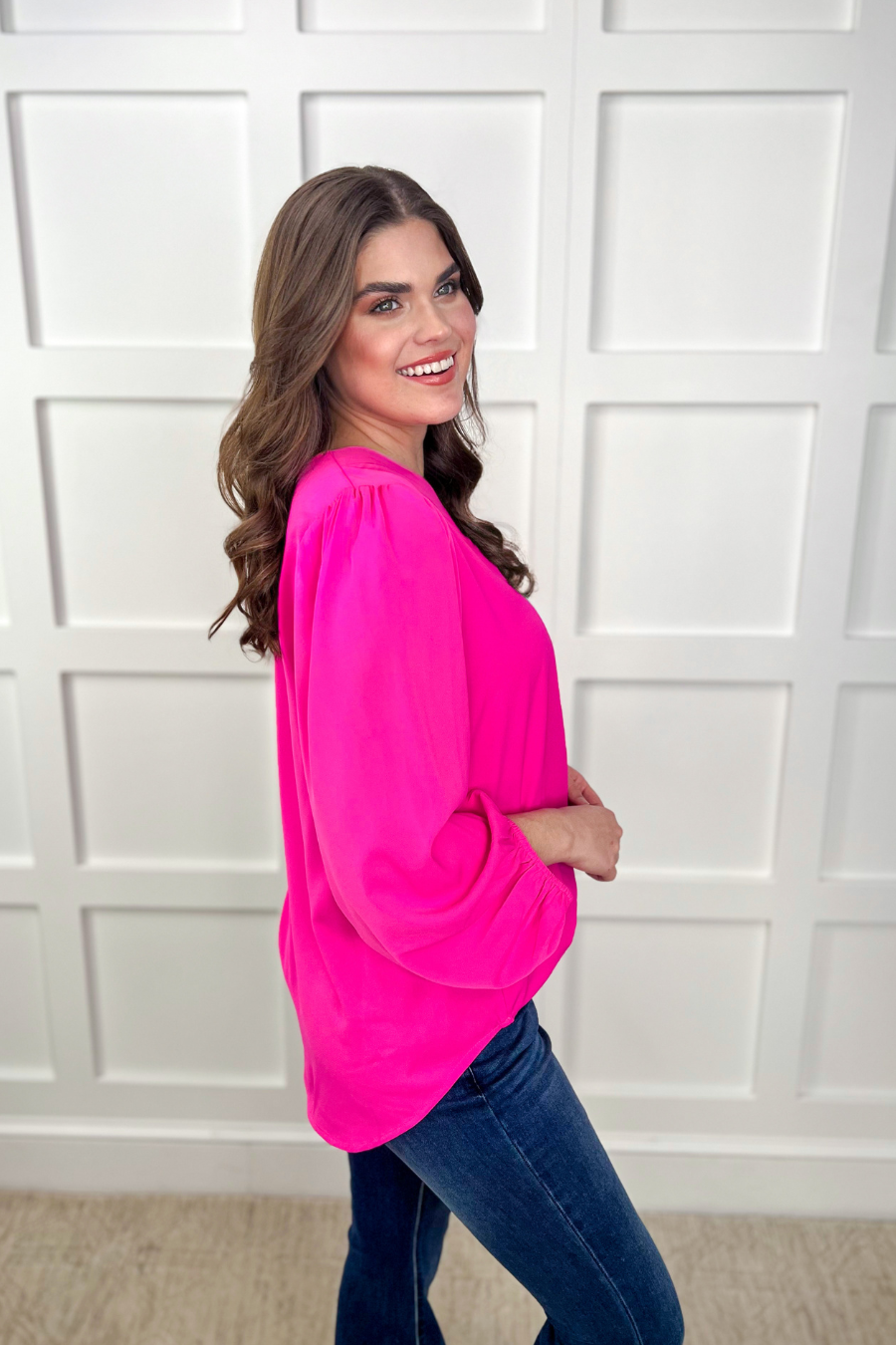 Jamie Balloon Sleeve Top - Jess Lea Wholesale