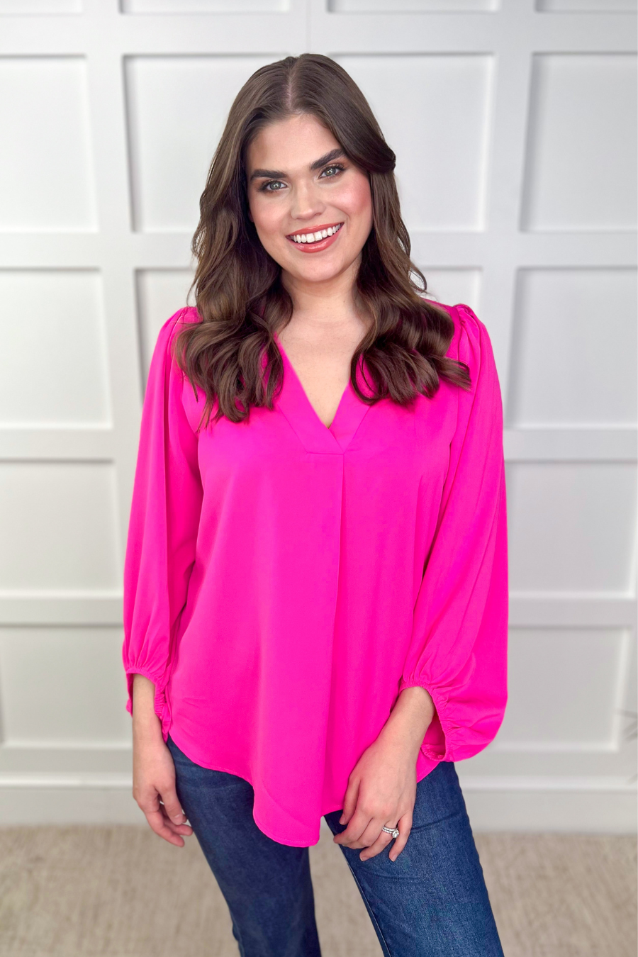 Jamie Balloon Sleeve Top - Jess Lea Wholesale
