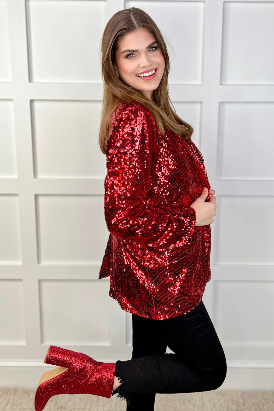 Sequin And The City Blazer - Jess Lea Wholesale