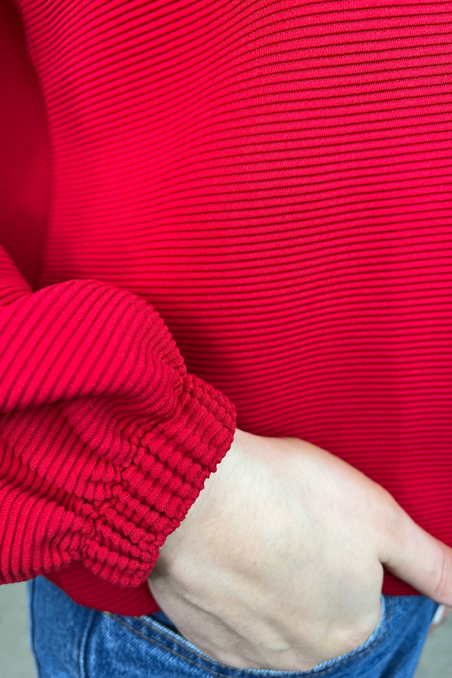 Levi Ribbed Quarter Zip Pullover