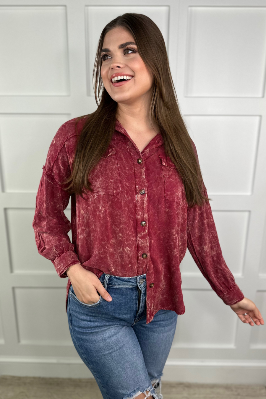 Dean Button Up Top - Jess Lea Wholesale