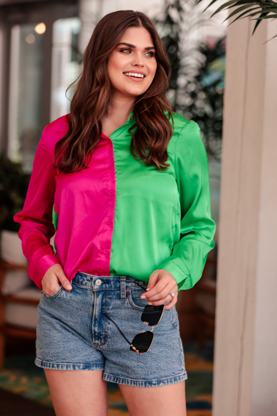 On Trend Button Up Top - Jess Lea Wholesale