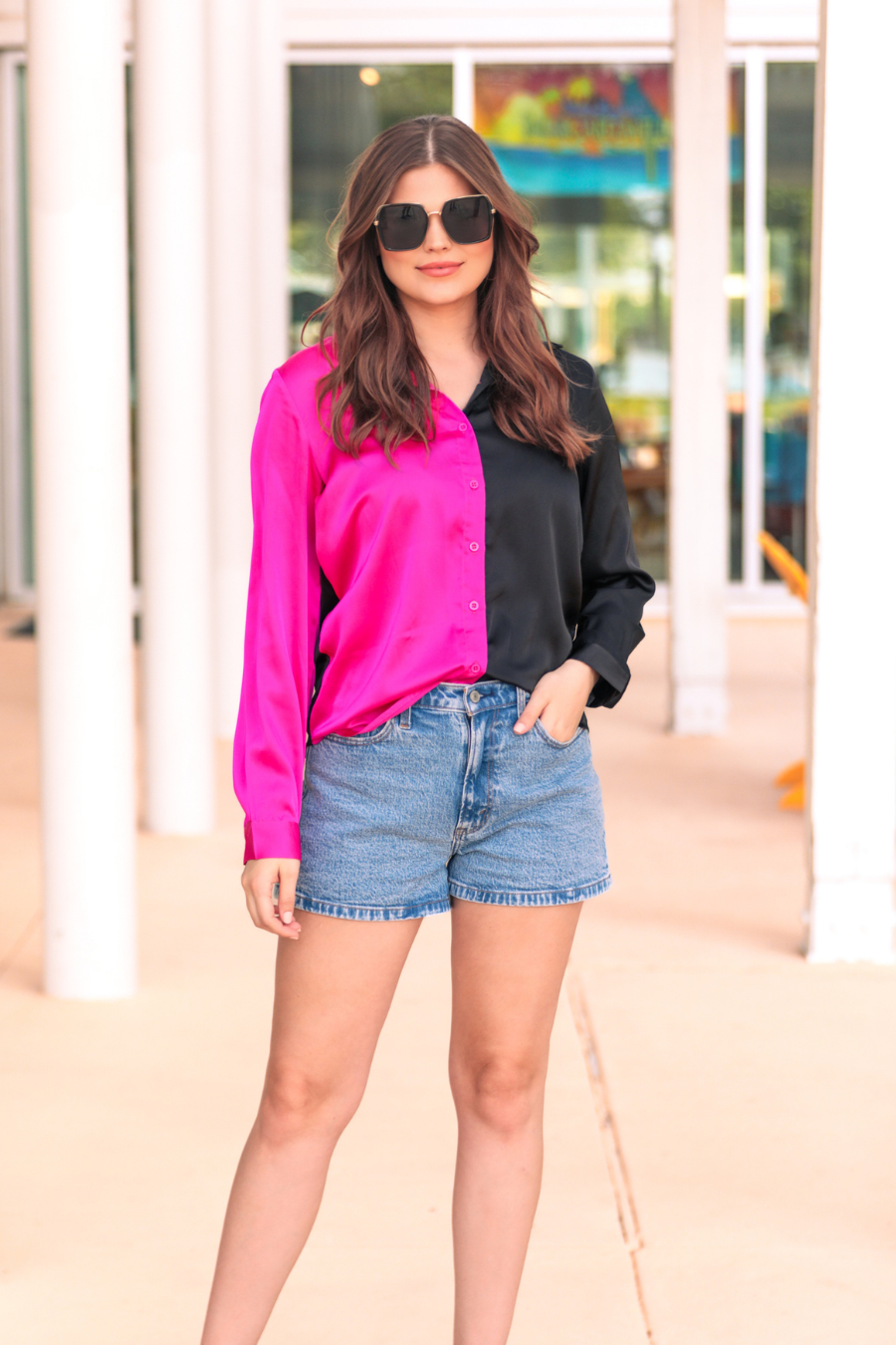 On Trend Button Up Top - Jess Lea Wholesale