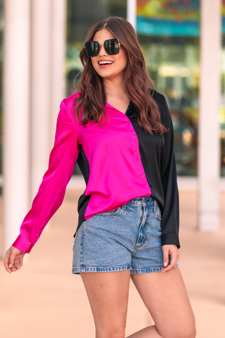 On Trend Button Up Top - Jess Lea Wholesale