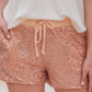 VIP Status Sequin Drawstring Shorts - Jess Lea Wholesale