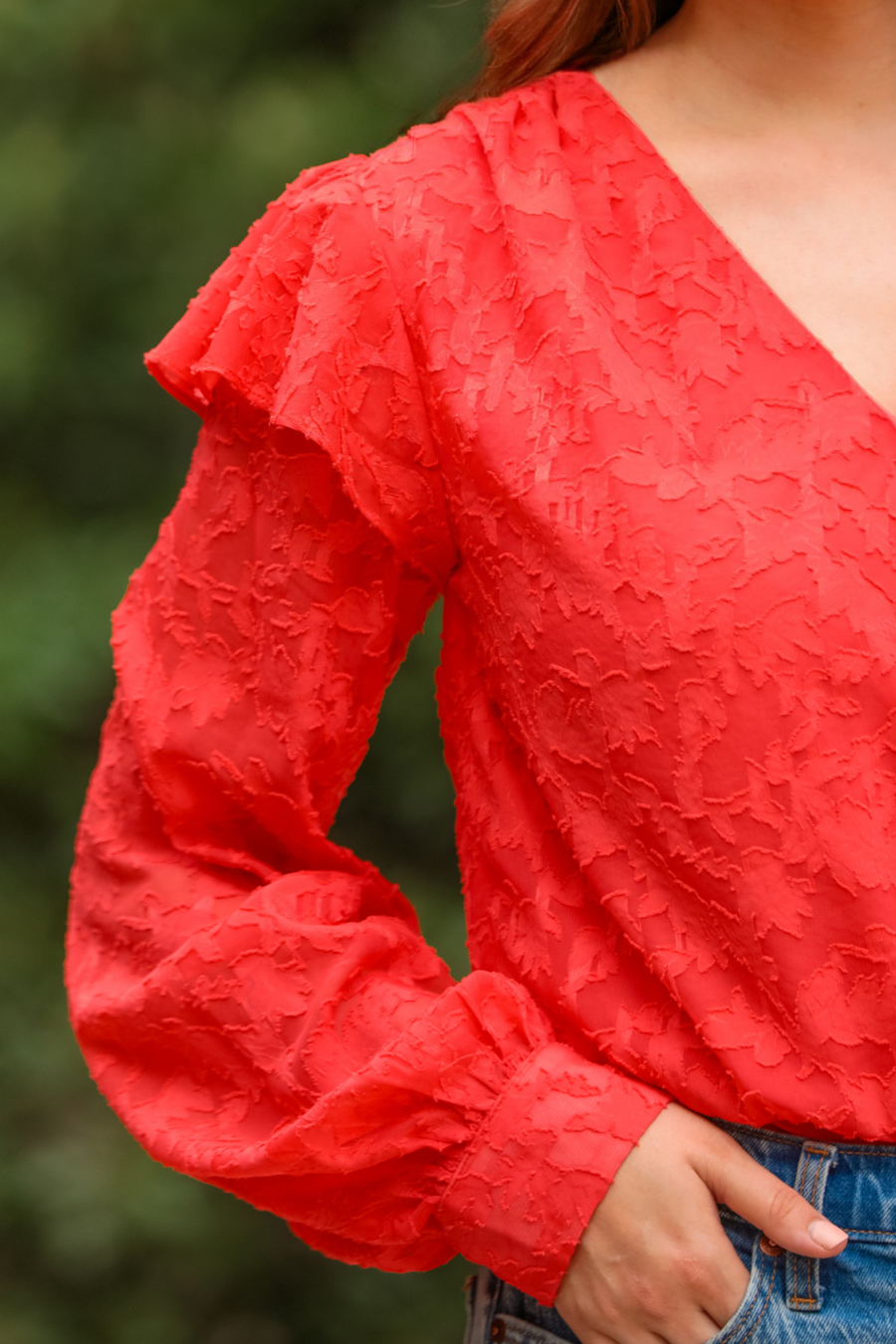 Going Places Ruffle Bodysuit