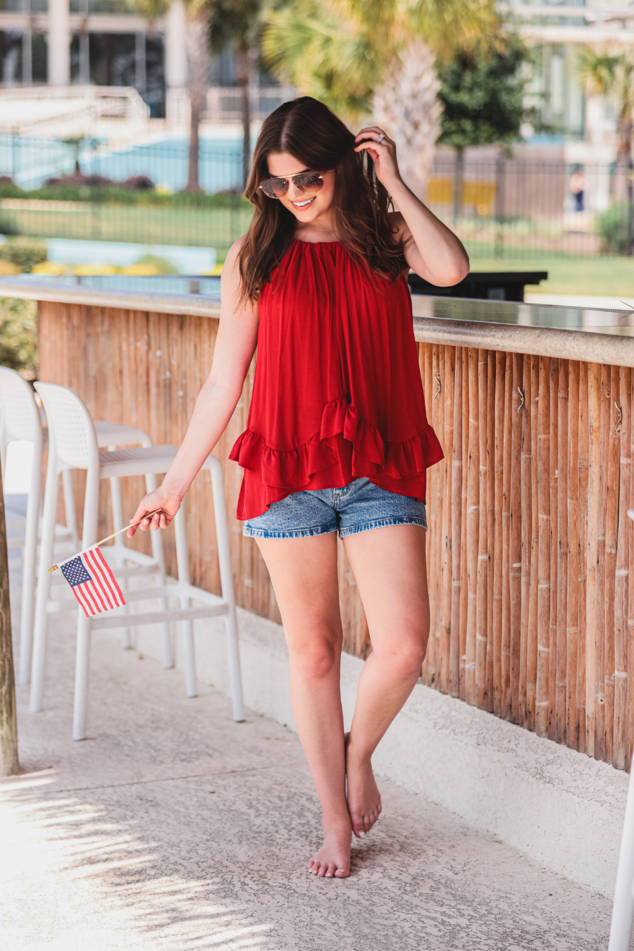 Zoey Ruffle Halter Top - Jess Lea Wholesale