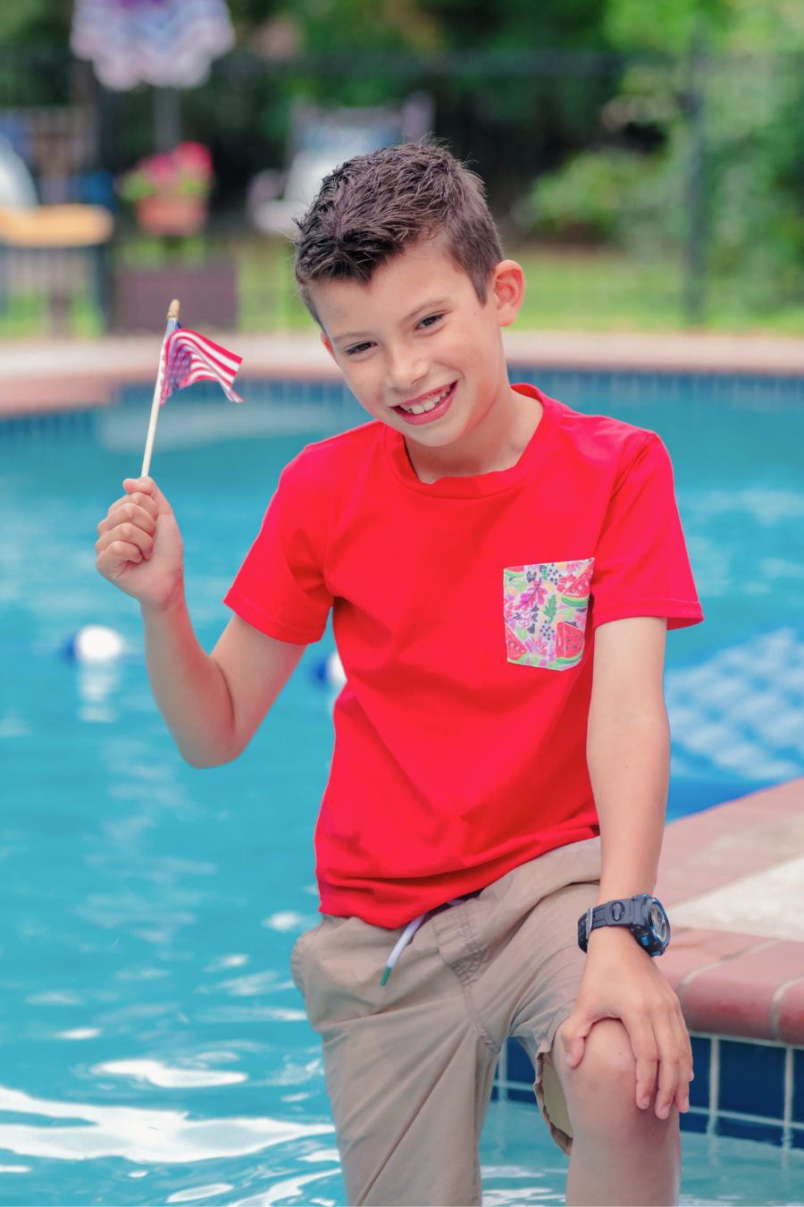 Kids In The Summertime Pocket T-Shirt - Jess Lea Wholesale