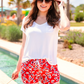 Rebel Floral Drawstring Everyday Shorts - Jess Lea Wholesale