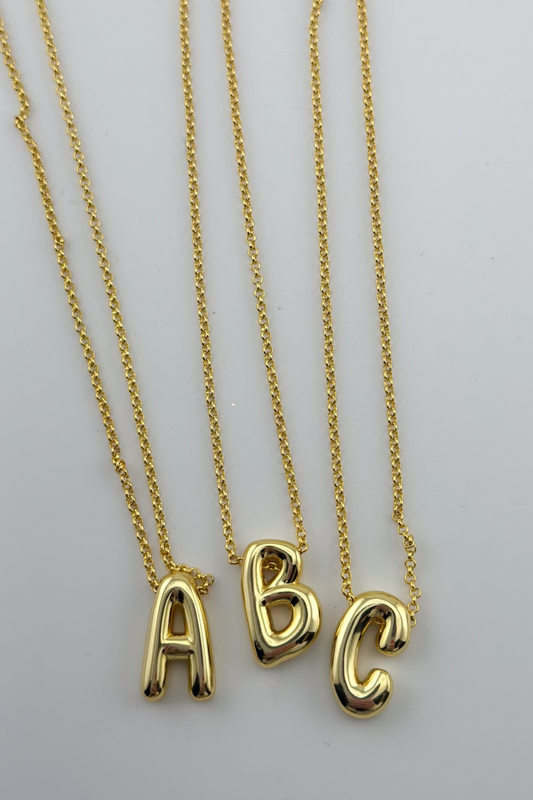 Cue The Camera Initial Necklace