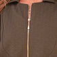 PREORDER- Ezra Textured Zipper Dress- Chocolate