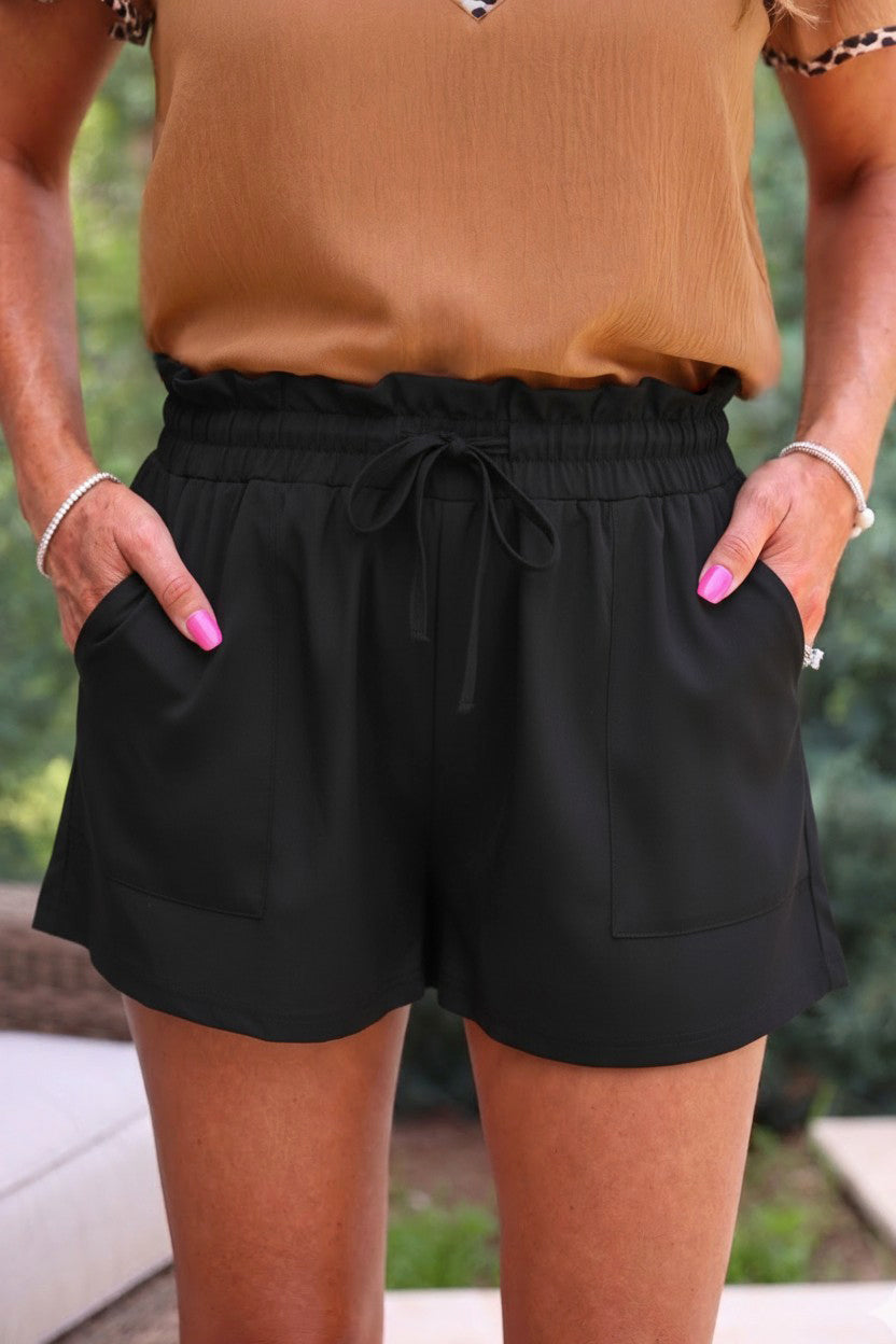 Runway Paperbag Shorts- After Dark