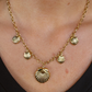 Golden Seashell Charm Necklace