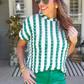 Bold And Bubbly Top, Green