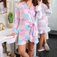 PREORDER- Almost Ready Ribbed Robe- Pink Heirloom Patchwork