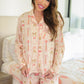 Bows & Bubbly Ruffle Pajama Set