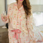 Bows & Bubbly Ruffle Pajama Set