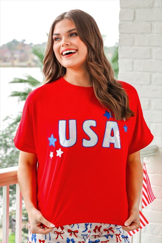 USA Foil Luxe Top