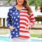 Stars and Stripes Quarter Zip Pullover