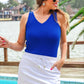 Haven V-Neck Bodysuit- Royal Blue