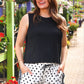 White Polka Dot Ruffle Shorts