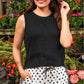 White Polka Dot Ruffle Shorts