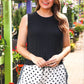 White Polka Dot Ruffle Shorts
