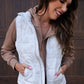 Delilah Puffer Vest- White Chloe Camo