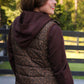 Delilah Puffer Vest- Coco Leopard